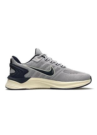 Мужские кроссовки nike zoom "lunar apparent” light gray black3 фото
