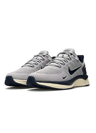 Мужские кроссовки nike zoom "lunar apparent” light gray black7 фото
