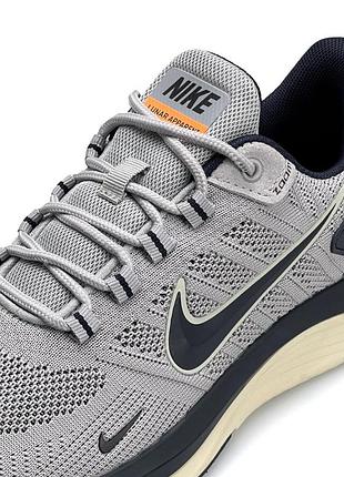 Мужские кроссовки nike zoom "lunar apparent” light gray black6 фото