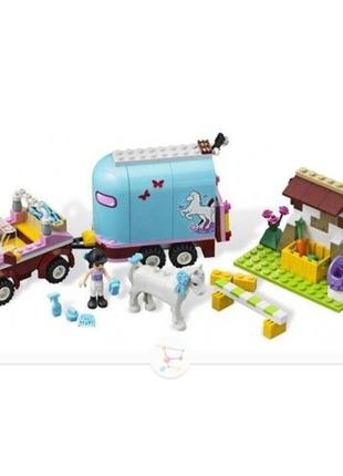 Фірмовий конструктор lego friends трейлер емми для перевезення коней (3186) оригінал