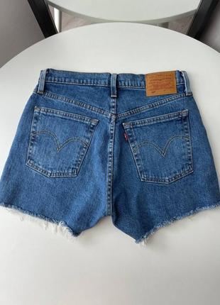 Женские джинсовые шорты levi’s premium 501 оригинал мом5 фото