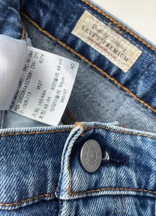 Жіночі джинсові шорти levi’s premium 501 оригінал мом9 фото