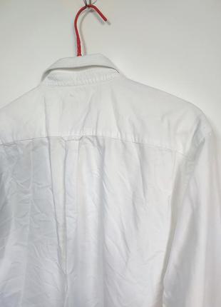 Сорочка рубашка чоловіча біла щільна пряма широка класична повсякденна jaeger man, розмір m - l.5 фото