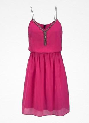 Платье на бретельках расшитое бисером vero moda
