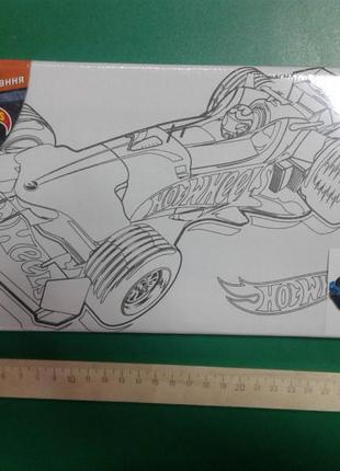 Холст с контуром hot wheels (15*30см) hw14-215к