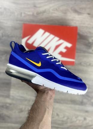 Nike air max кроссовки 43 размер синие оригинал1 фото