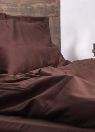 Комплект постельного белья полуторный brownie с натурального сатина 150х210 см3 фото