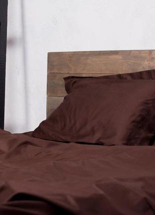Комплект постельного белья полуторный brownie с натурального сатина 150х210 см6 фото
