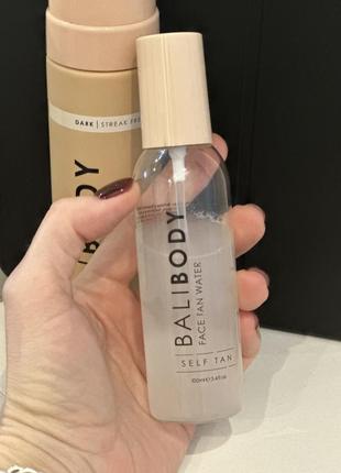 Bali body спрей-автозасмага для обличчя face tan water