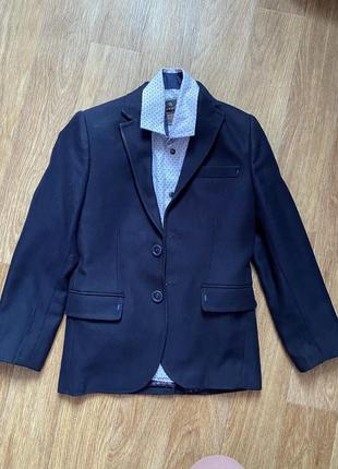 Пиджак для мальчика бренд palmiro rossi 6-7 лет (без рубашки)