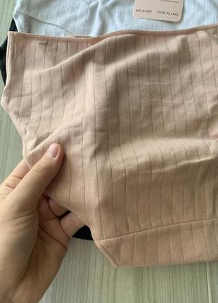 Набор слипов трусики хлопковые в рубчик3 фото