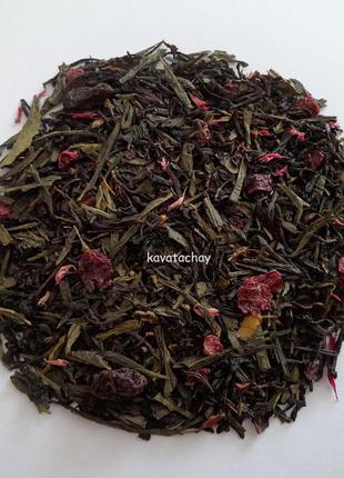 Зелений чай журавлиновий морс 250г