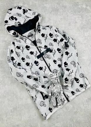 Куртка ветровка в стиле karl lagerfeld