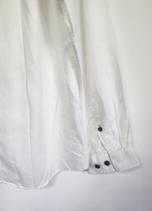 Сорочка рубашка чоловіча біла пряма широка класична повсякденна calamar man, розмір m - l6 фото