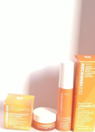 Olehenriksen набір крем під очі, 3 мл та освітлююча сироватка , 7 мл