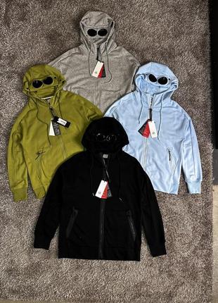 Zip худи c.p. company chrome черный