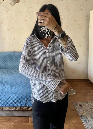 Сорочка блуза біла органічна катон  100% індія на ґудзиках