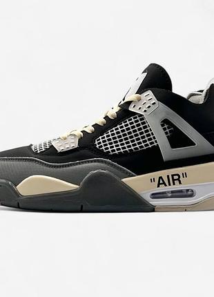 Jordan 4 off white black3 фото