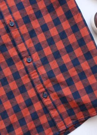 Рубашка с коротким рукавом в стильную клетку f&amp;f 10-11 лет