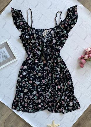 Сукня плаття h&m в квітковий принт віскоза