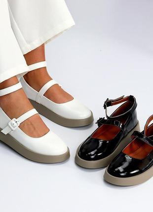 Туфельки женские из экокожи