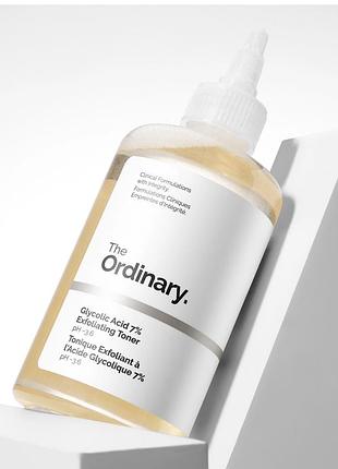 The ordinary glycolic acid 7% exfoliating toner отшелушивающий тоник с 7% гликолевой кислотой 240ml