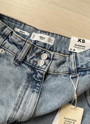 Джинсовая юбка mango zara xs s2 фото