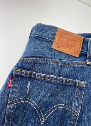 Жіночі джинсові шорти levi’s premium 501 оригінал мом5 фото