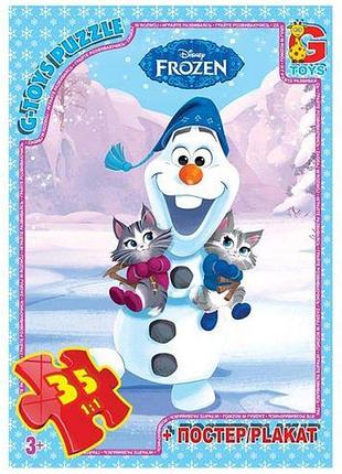 Пазлы "холодное сердце", 35 элементов