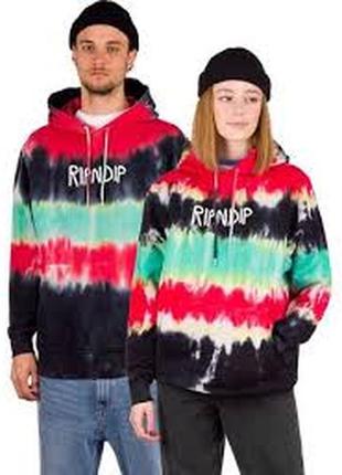Ripndip жіноча чоловіча унісекс кофта толстовка худи світшот колір тай дай