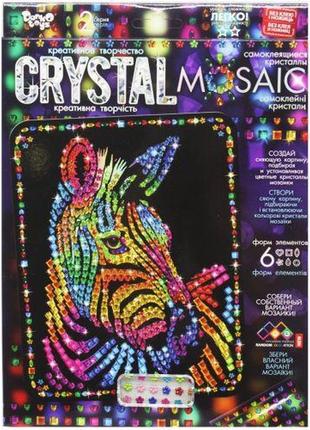 Набор для креативного творчества "crystal mosaic", "зебра"
