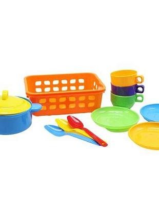 Набор посуды в корзинке "kitchen play set" 2