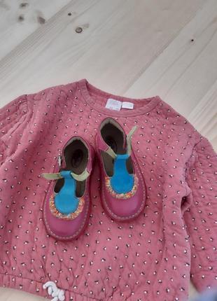 Кожаные туфельки для девочки