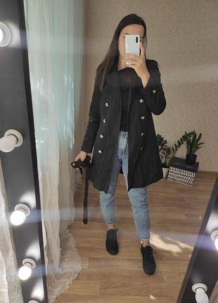 Базовий чорний тренч debenhams s xs