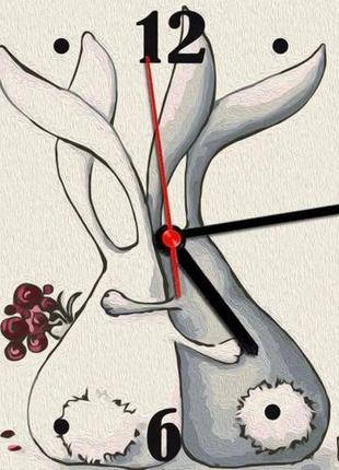 Річник-картина за номерами "зайчики", 30х30 см