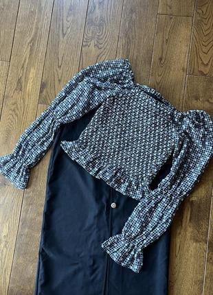 Блуза шифоновая серая, xss-xs, vero moda