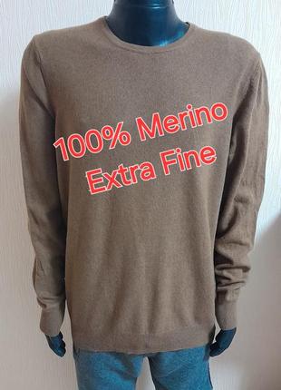 Практичный шерстяной свитер коричневого цвета style benetton italian yarn made in romania
