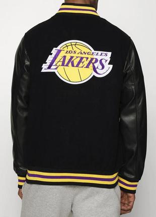 Бомбер new era x lakers bomber jacket3 фото