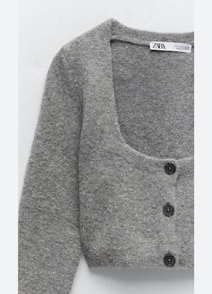 Кроп кардиган zara