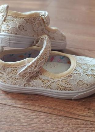 Нові! дитячі текстильні балетки (тапочки, капці) с.луч (р.25-26, 15,7 см)