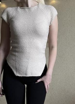 Футболка с шерстью корсет zara