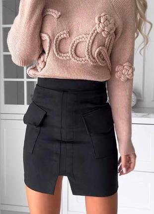 Юбка замшевая 6