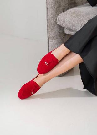 Натуральные женские мюли, лоферы открытые ззади, открытые лоферы