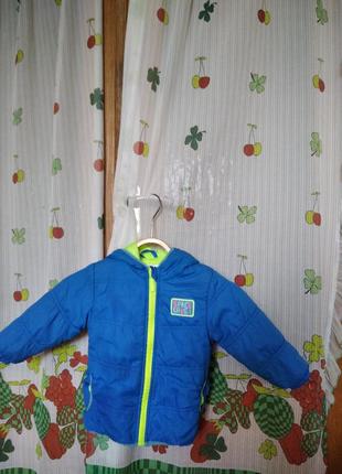 Супер куртка голубого кольору 92см."baby"демісезон,2роки.