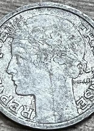 Монета франции 2 франка 1948-58 гг.2 фото