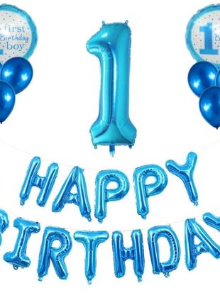 Набір повітряних куль на день народження happy birthday 10051