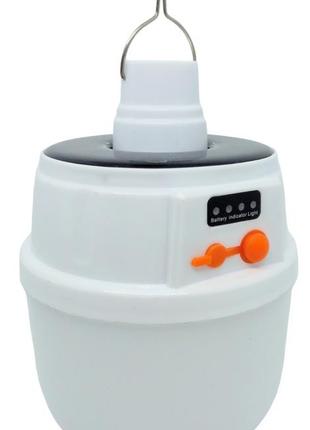 Лампа на акумуляторі + сонячна батарея з підвіскою led лед solar emergency charging lamp 2022