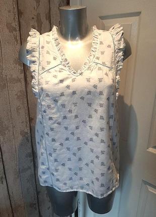 Летняя нежная блуза без рукавов marks&spenser