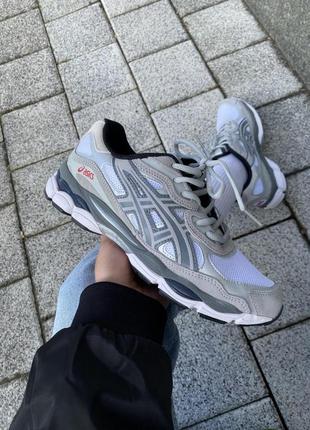 Жіночі кросівки asics gel-nyc grey v / smb