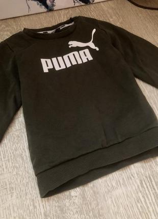 Утепленный детский свитшот / худи / кофта puma